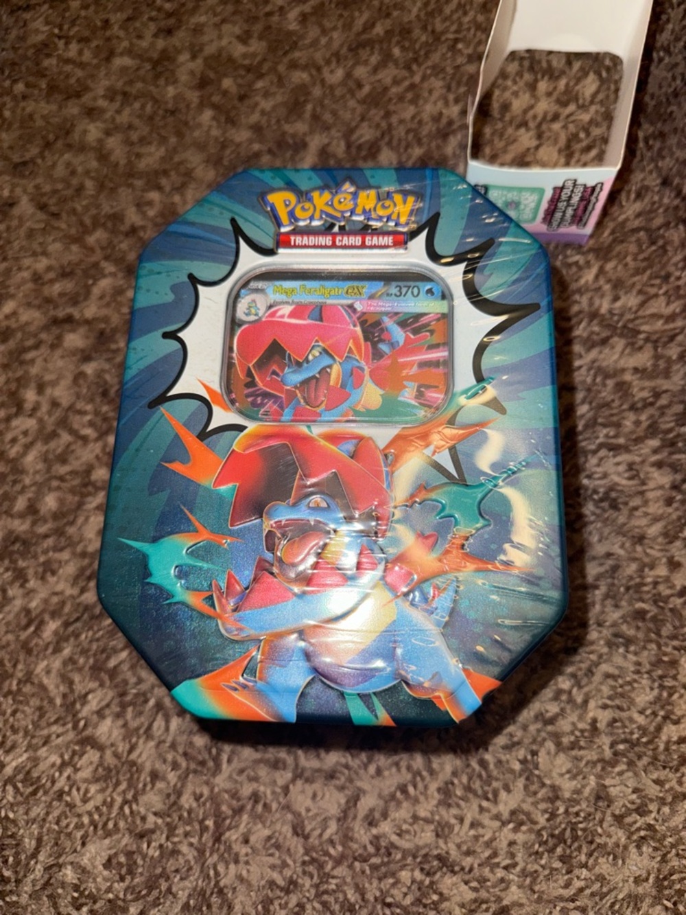Pokemon TCG Ascended Heroes Tin Mega Feraligatr ex Sealed